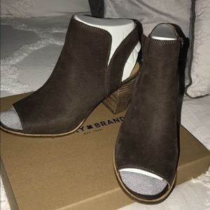 Lucky peep toe booties